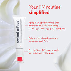 INDEED Labs Retinol Reface packaging emphasizes clean, paraben-free formulation.