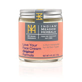 Indian Meadow Herbals Love Your Face Cream bottle showcasing premium packaging for daily hydration