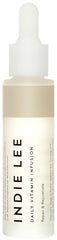 Indie Lee Daily Vitamin Infusion bottle shown for antioxidant-rich daily moisture