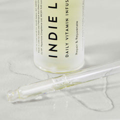 Indie Lee Daily Vitamin Infusion with rosehip oil indicates antioxidant nourishment