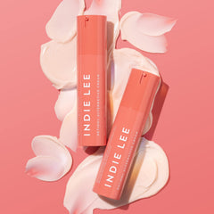 Indie Lee hyaluronic-acid moisturizer closeup highlighting hydration and plumpness