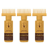 INDULEKHA Bringha oil selfie bottle for targeted scalp care and application