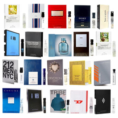 Infinite Scents designer fragrance vial collection close-up with premium packaging