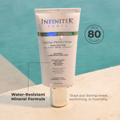 Infinitek Paris tinted mineral sunscreen swirl demonstrates daily moisturizer and primer