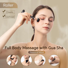 InfiniteRelax mini gua sha stick for eye area and deep tissue massage.