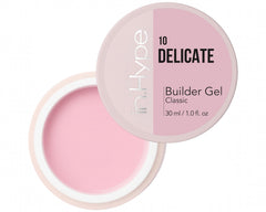 IN.HYPE camouflage builder gel bottle closeup for precise, smooth sculpting and strength
