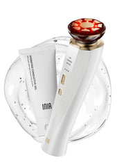 INIA Flare 3-in-1 red light device for face and neck delivers gentle anti-puffiness treatment at home