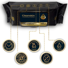 Ink Permanent CleanSkin wipes on skin during procedure for clean prep.