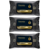 Ink Permanent CleanSkin wipes in a tub front for easy tattoo cleaning.