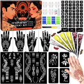 InkForge kit with 65 tattoo templates for party body art