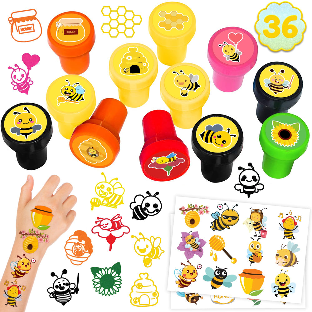 INKSOMOBA bee stamps assortment for crafts and cards.
