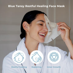 INNA ORGANIC Biodegradable organic cotton mask gently hugs skin for gentle hydration