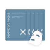 INNA ORGANIC Sleep Well Glow sheet mask pack scene, hydrating and soothing for nighttime routines