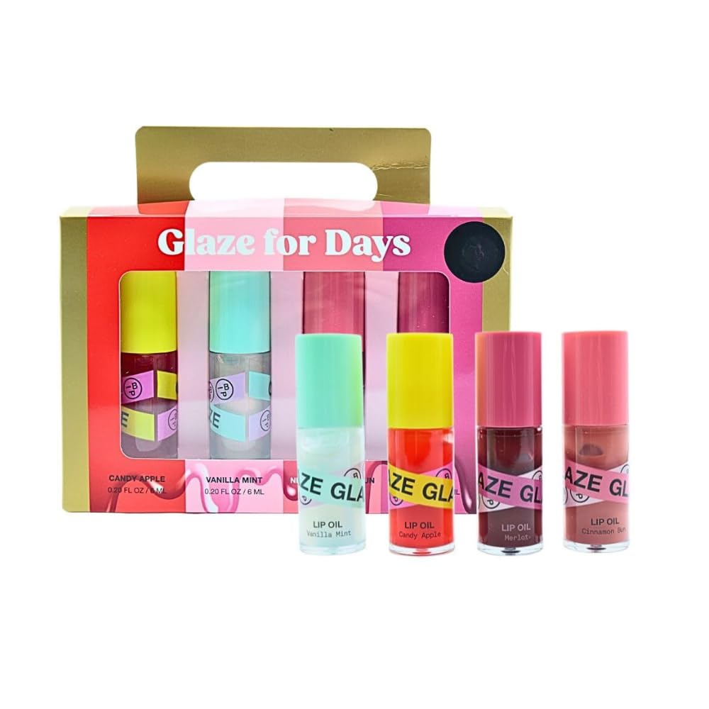Innbeauty Project Glaze For Days Candy Apple lip oil bottle with sheer red gloss for hydration