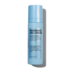 Innbeauty Project Recharge Gel Cream bottle pour delivers refreshing hydration for daytime use.