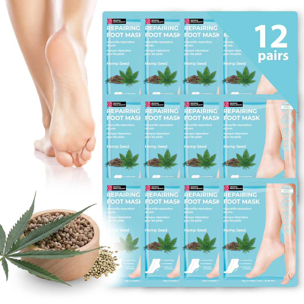 Innerest Derma Foot Mask packaging—convenient at-home care.