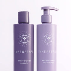 INNERSENSE purple-toning conditioner tube hydrates color-treated hair