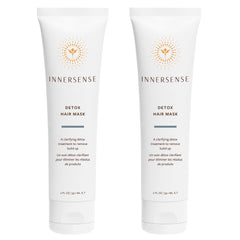 INNERSENSE Detox Hair Mask packaging on display, highlighting a clean, plant-based formula.