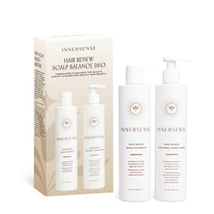 INNERSENSE Hair Renew Scalp Balance Duo packaging for healthy scalp