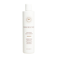 INNERSENSE Hair Renew Scalp Hairbath bottle pour showing clean, non-toxic scalp care benefits