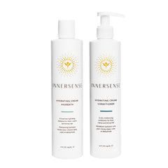 INNERSENSE Hairbath Shampoo bottle front showing a hydrating formula for smoother, shinier hair.
