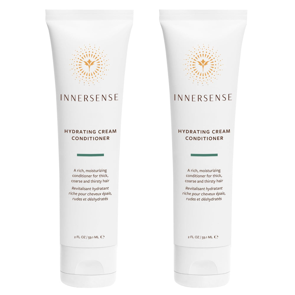 INNERSENSE Hydrating Cream Conditioner bottle close-up showing deep moisture for thick hair.