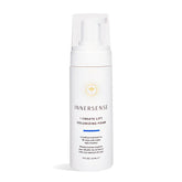 INNERSENSE Lift Volumizing Foam bottle closeup showing root lift and texture benefits.