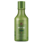 INOAR Argan Oil Leave-In Treatment bottle close-up highlighting protection