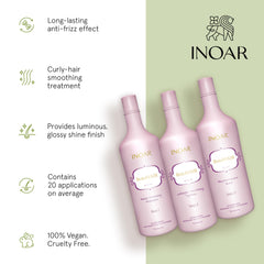 INOAR BotoHair Reconstructor Balm jar restores moisture for smoother, more manageable hair.