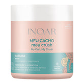 INOAR Meu Cacho Meu Crush bottle pour demonstrates easy application for hydrated curls