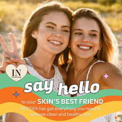 InstaNatural Besties toner bottle delivering refreshing hydration after cleansing.