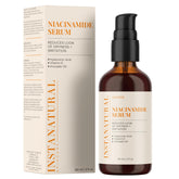 InstaNatural Niacinamide Serum bottle front promoting hydrated skin