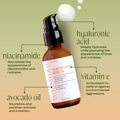 InstaNatural Niacinamide Serum with avocado oil nourishes dry skin