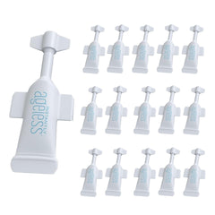 Instantly Ageless eye bag remover demonstrates quick puffiness relief for a brighter under-eye area.