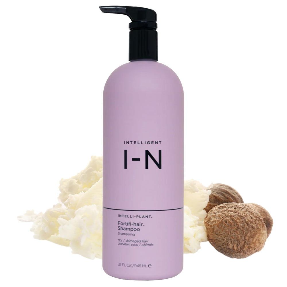 Intelligent Nutrients Fortifi-hair shampoo bottle for moisturizing cleanse and gloss