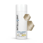 Intelligent Shop hair fibers light-blonde bottle for natural-looking fullness.