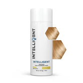 Intelligent Shop Intelligent Precision Hair-Volumizing Fibers medium blonde dispenser shows quick, natural fullness.