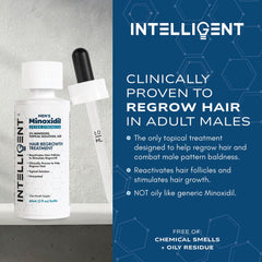 Intelligent Shop Minoxidil sprayer shown for convenient two-times-daily crown treatment.