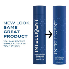 Intelligent Shop shampoo massaged into scalp for volumizing effect