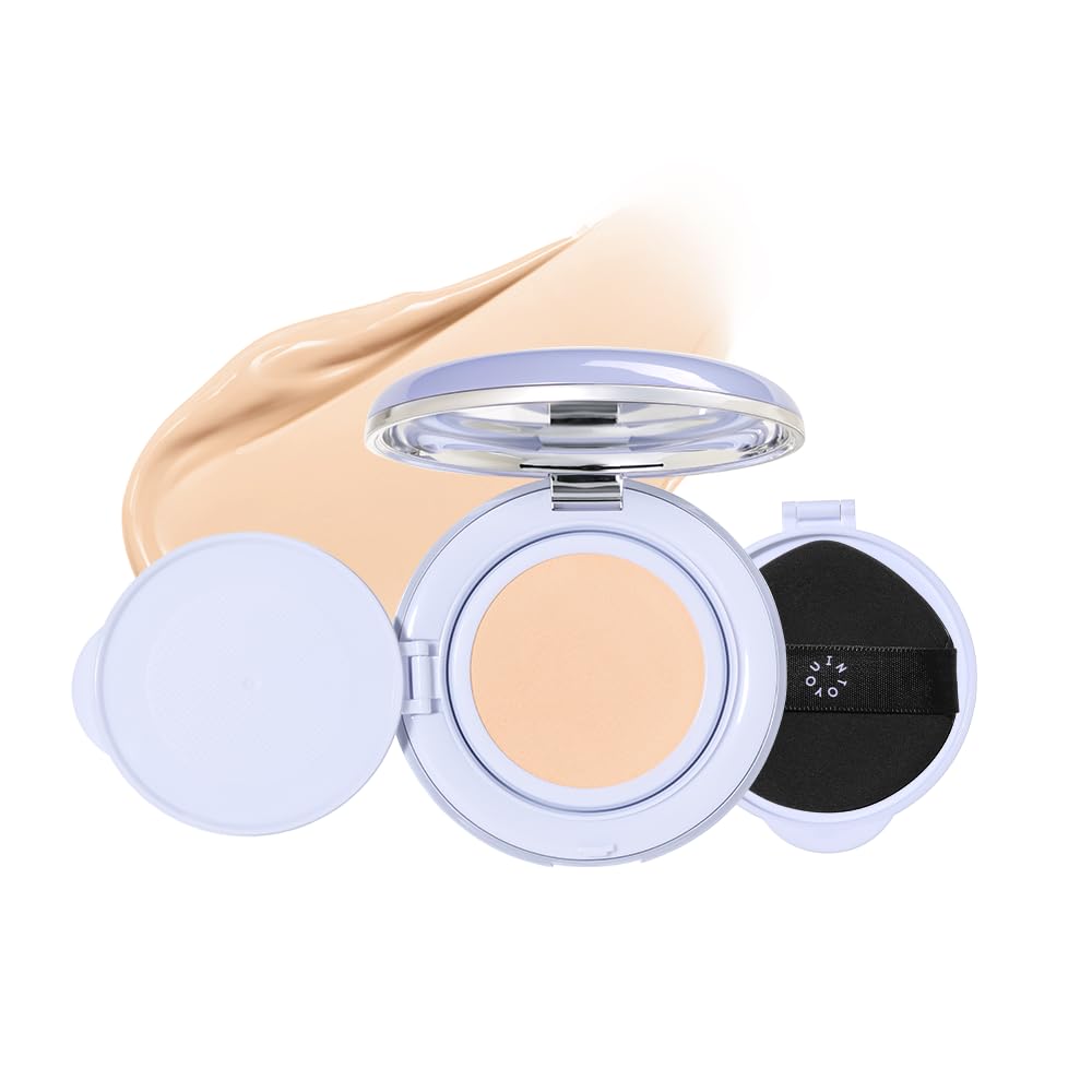 Into You Purple Cushion Foundation compact delivers full-coverage, long-wear matte finish with oil-control.