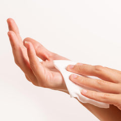 Intrinsics Petite Silken Wipes unfolded to 4x4 for precise application