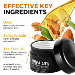 IOIOTCO Urea Cream texture close-up reveals rich hydration for rough skin.