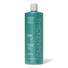 Ion Thickening Shampoo bottle front view, color-safe and vegan formula.