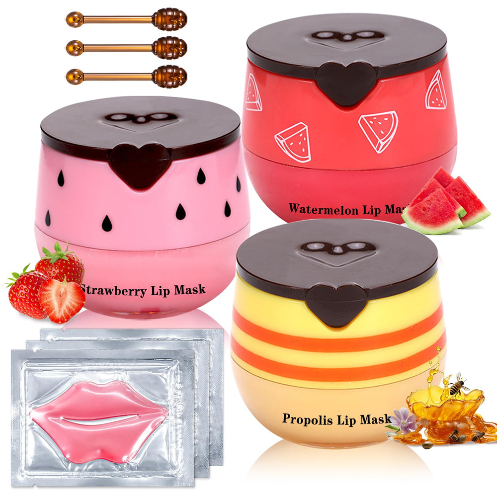 IONSGAKO honey pot lip balm jar with hidden brush for quick moisture.