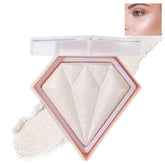 IONSGAKO White Highlighter Palette close-up swatch reveals a pearlescent glow for radiant cheeks.