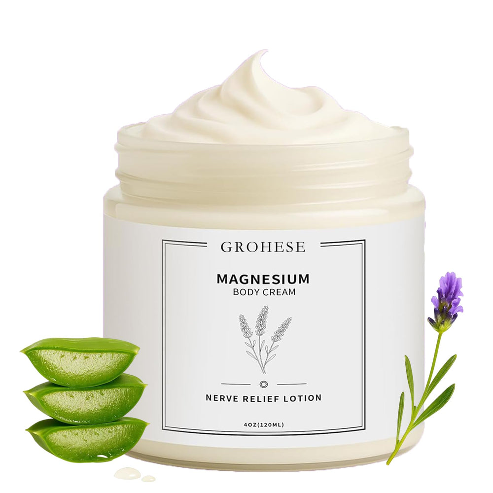 ipxkwll Neuropathy Cream jar front shows the soothing magnesium formula for daily skin comfort.