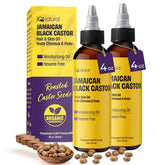 IQNATURAL Jamaican Black Castor Oil bottle front view for conditioning and scalp nourishment