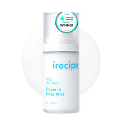 IRECIPE Aqua Phytoplex Cream-Toner Mist bottle for daily hydrating skincare