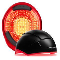 iRestore Elite laser array close-up showcasing a powerful at-home hair growth system.