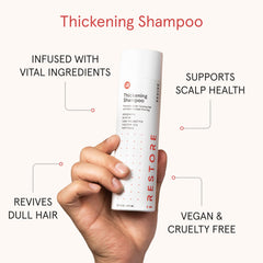 iRestore green tea antioxidants support scalp health and hair vitality during use.